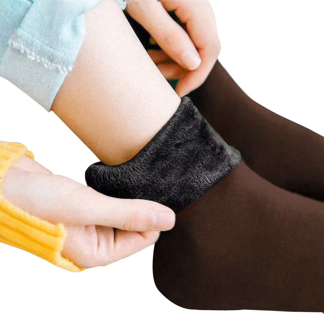 New Velvet Women Winter Warm Thicken Thermal Socks Soft Casual Solid Color Sock Wool Cashmere Home Snow Boots Floor Sock 1Pairs