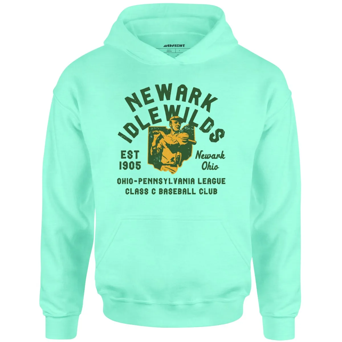 Newark Idlewilds - Ohio - Vintage Defunct Baseball Teams - Unisex Hoodie