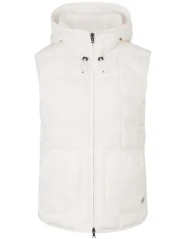 Off White Sleeveless Lene D Puffer Vest