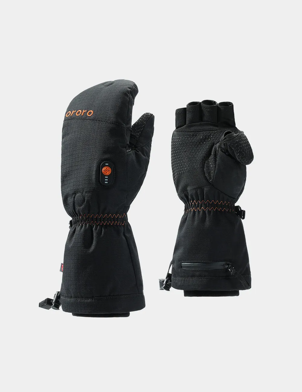 (Open-Box) "Fargo" Heated Flip Top Mittens - Unisex