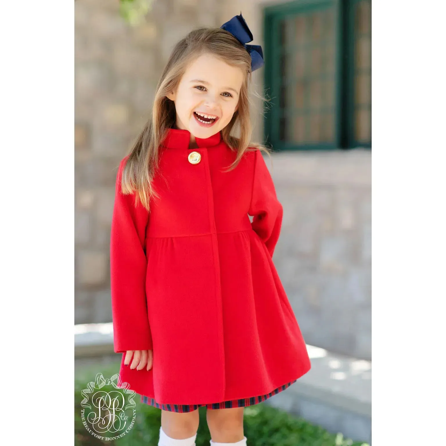 Penelope Peacoat- Richmond Red/ Nantucket Navy