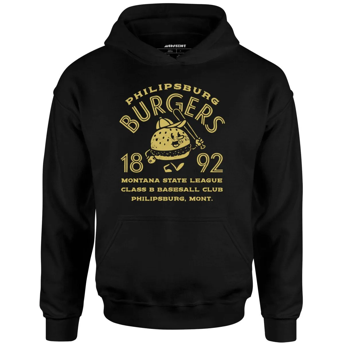 Philipsburg Burgers - Montana - Vintage Defunct Baseball Teams - Unisex Hoodie