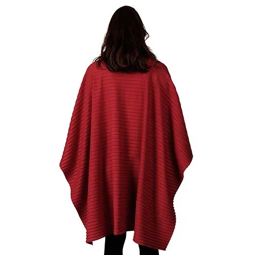 Portland Cowlneck Pleated Fleece Poncho