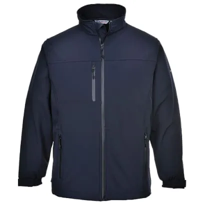 Portwest Mens 3 Layer Water Resistant Softshell Work Jacket - TK50