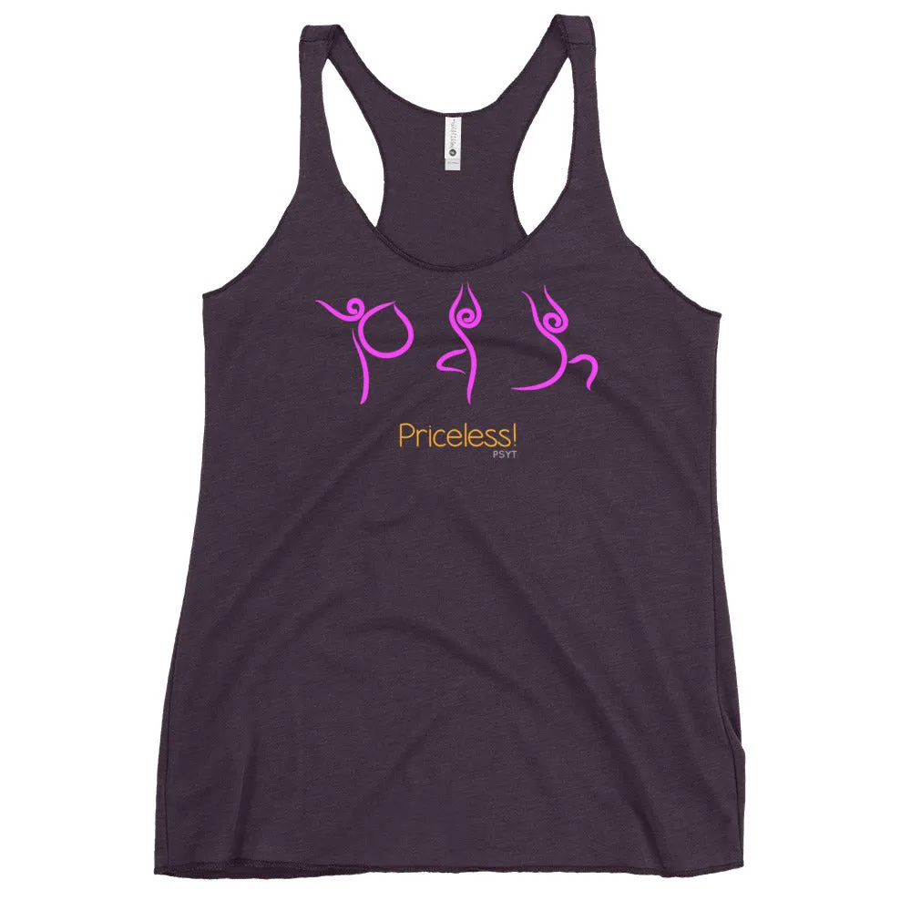 Priceless Yoga Routine Racerback Tank Top