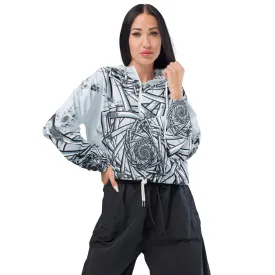 "Topological Rose" Collection - Women’s Cropped Windbreaker