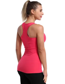 Racerback Athletic Tank Tops red_yogastudio