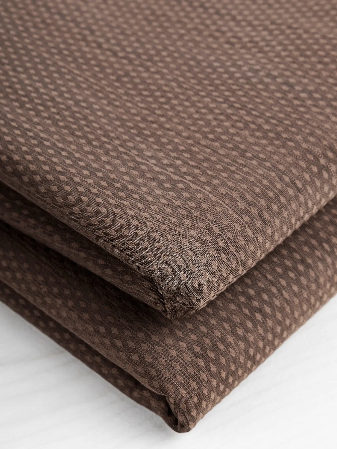 Recycled Fleeceback Softshell Deadstock - Brown - Swatch