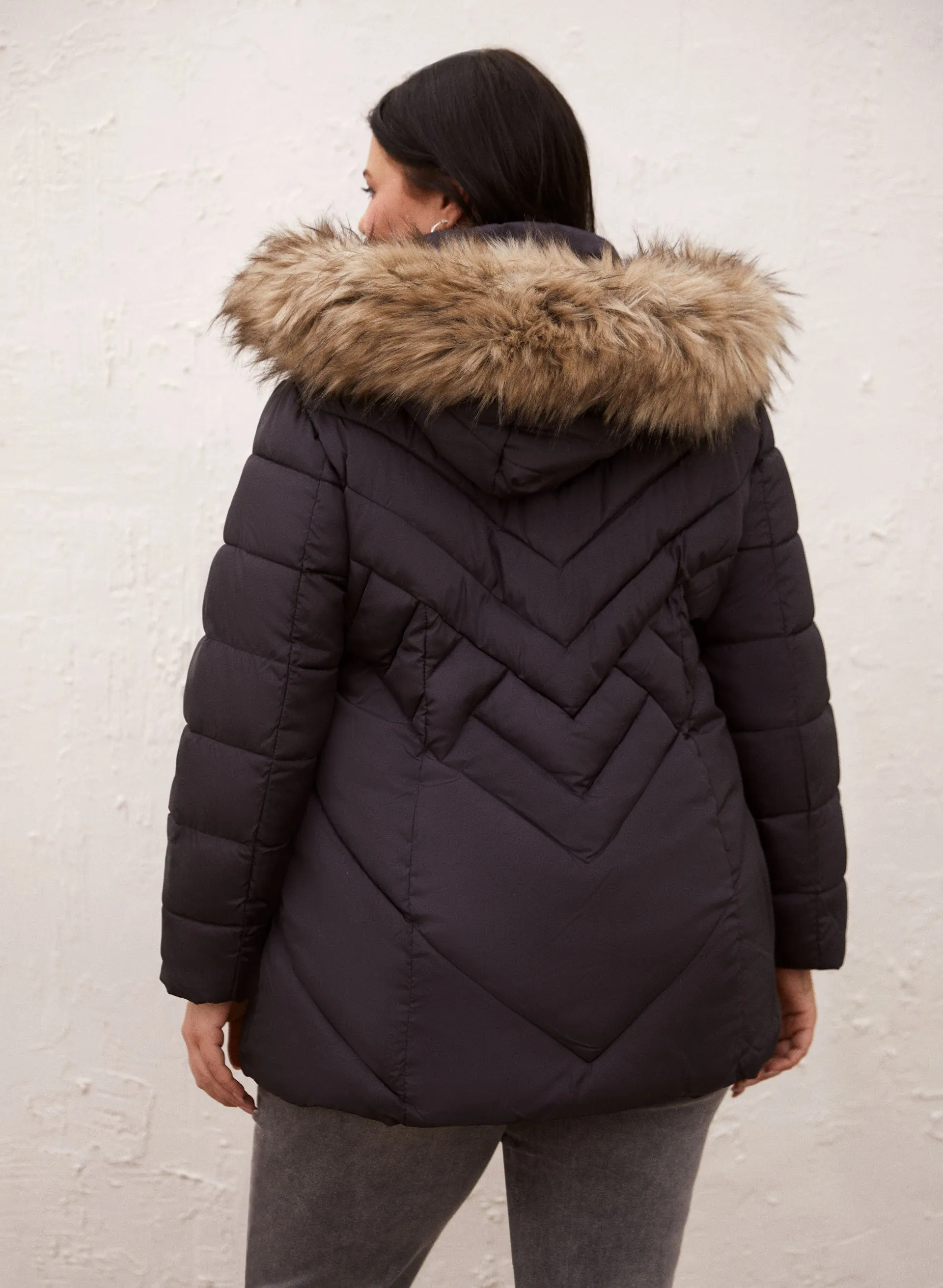 Recycled Vegan Down Quilted Coat