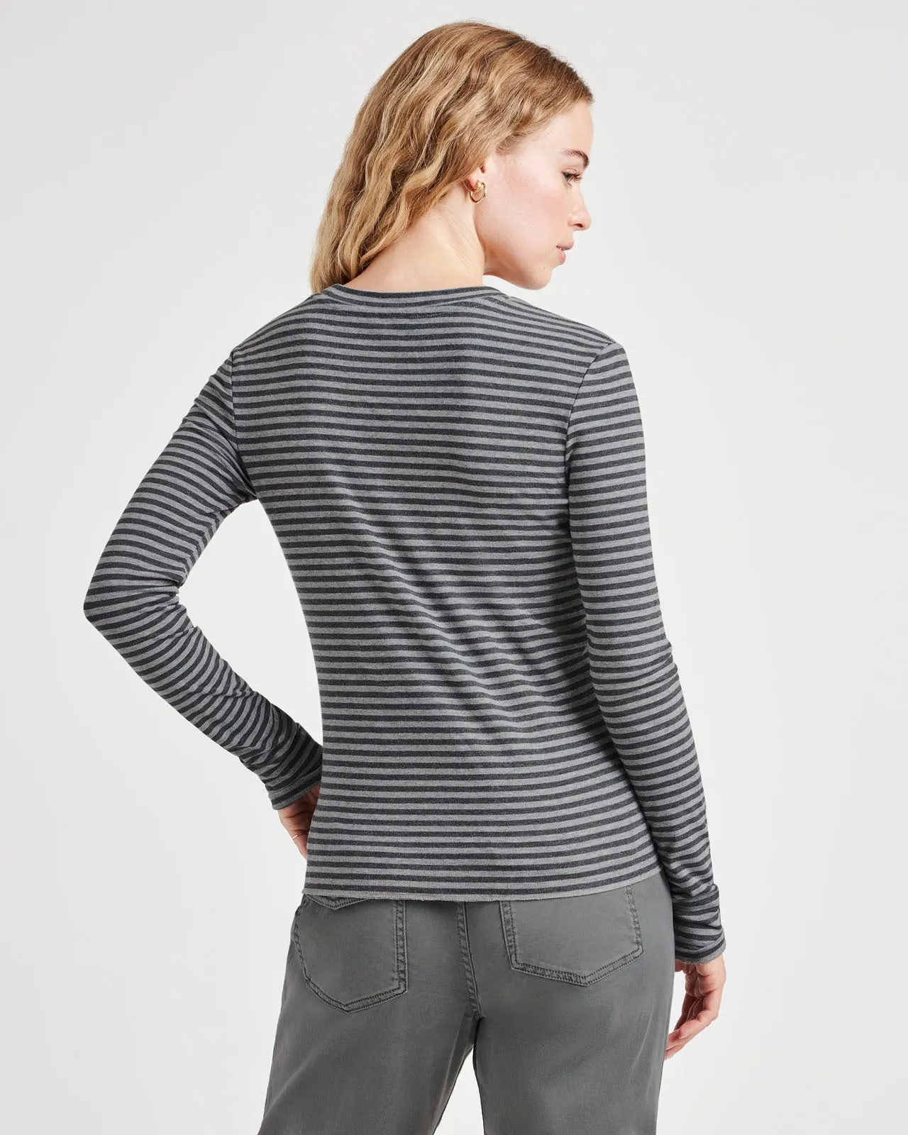 Ribbed Bamboo Long Sleeve Tee