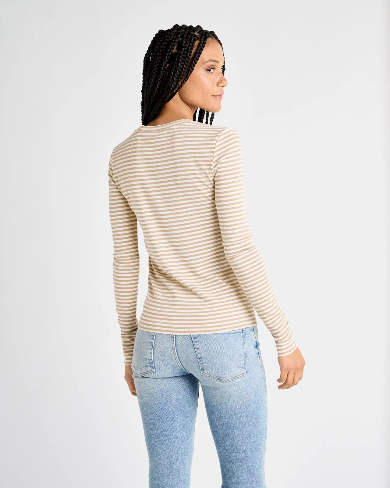 Ribbed Bamboo Long Sleeve Tee