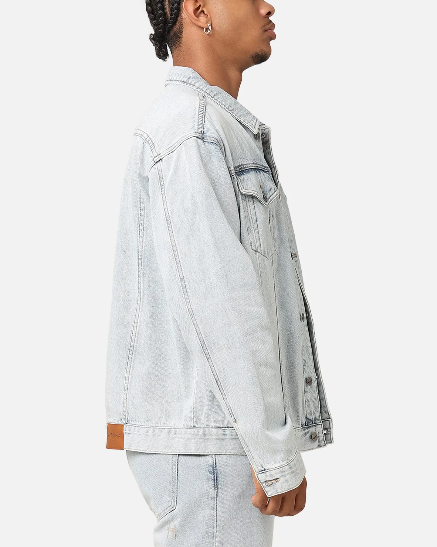 Saint Morta Denim Trucker Jacket Light Blue Denim