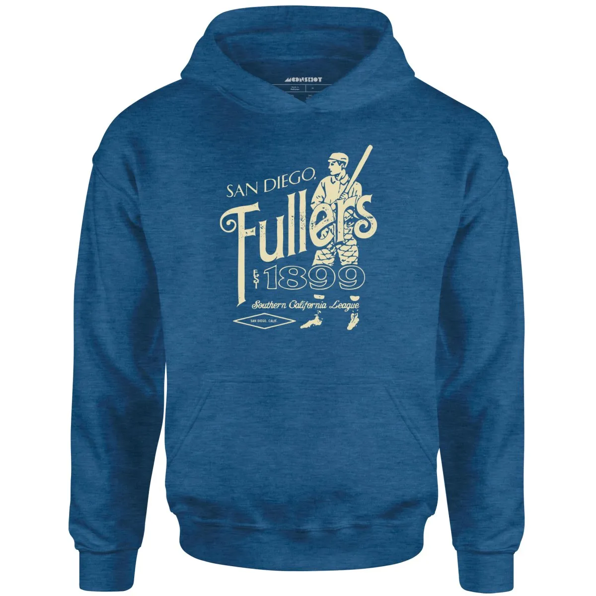 San Diego Fullers - California - Vintage Defunct Baseball Teams - Unisex Hoodie