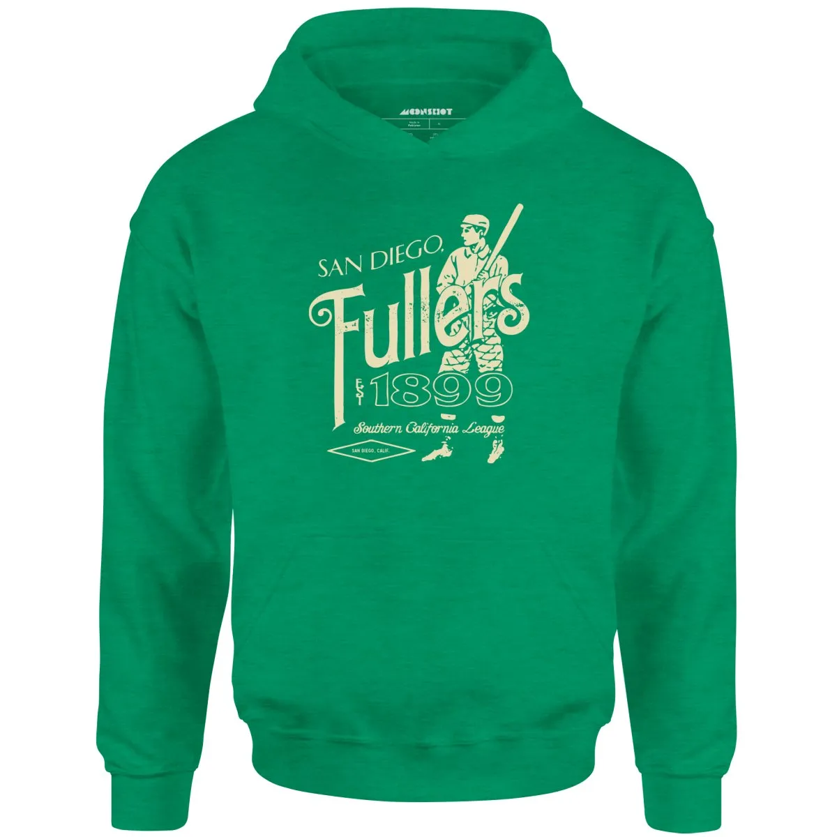 San Diego Fullers - California - Vintage Defunct Baseball Teams - Unisex Hoodie