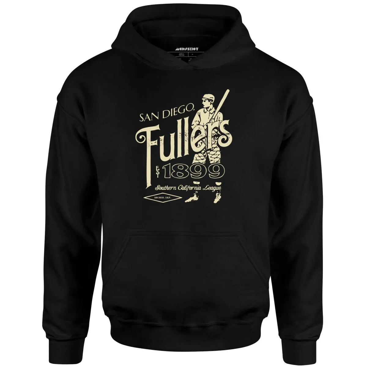 San Diego Fullers - California - Vintage Defunct Baseball Teams - Unisex Hoodie