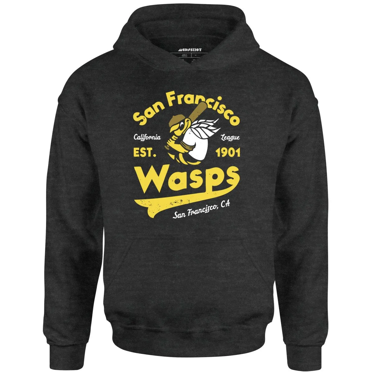 San Francisco Wasps - California - Vintage Defunct Baseball Teams - Unisex Hoodie