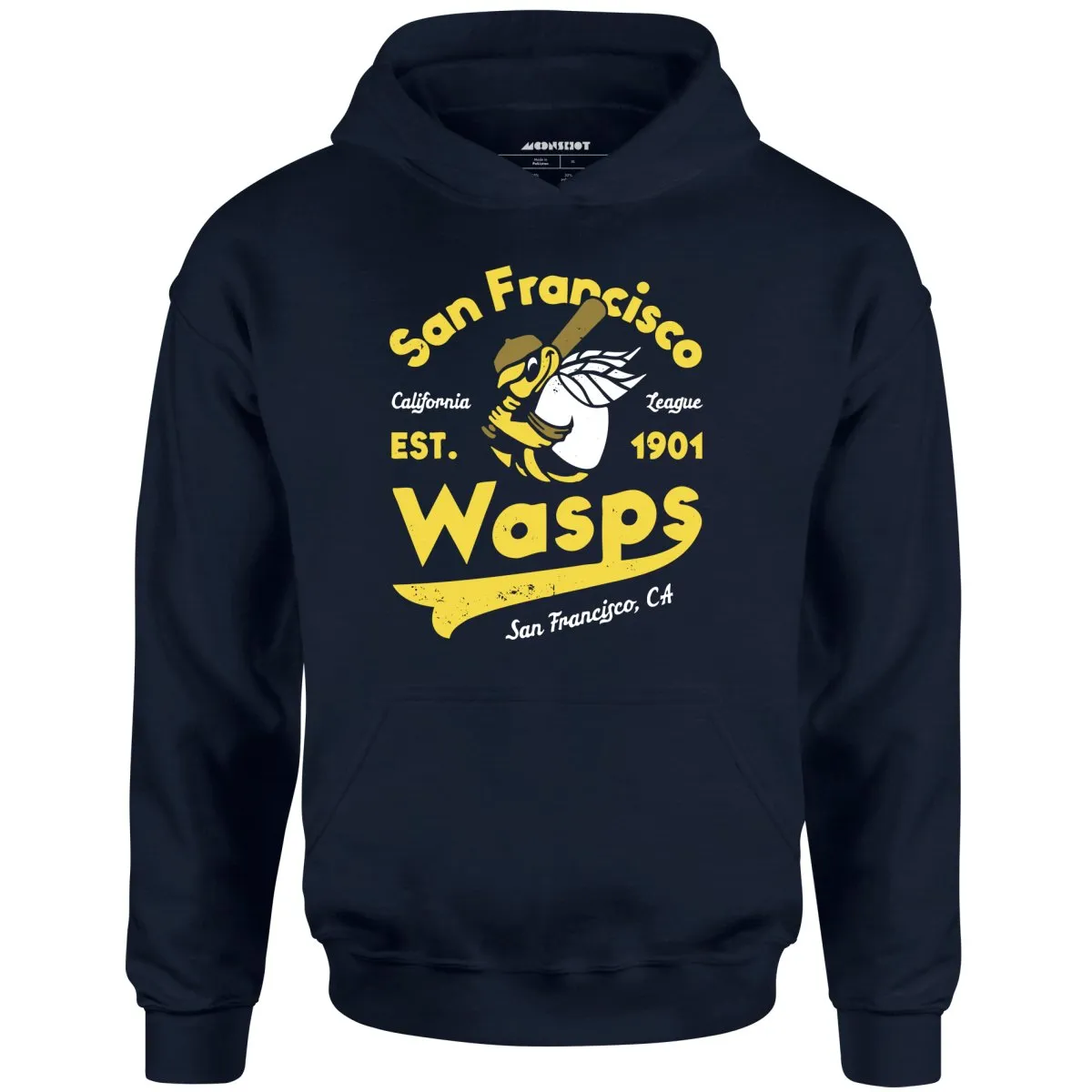 San Francisco Wasps - California - Vintage Defunct Baseball Teams - Unisex Hoodie