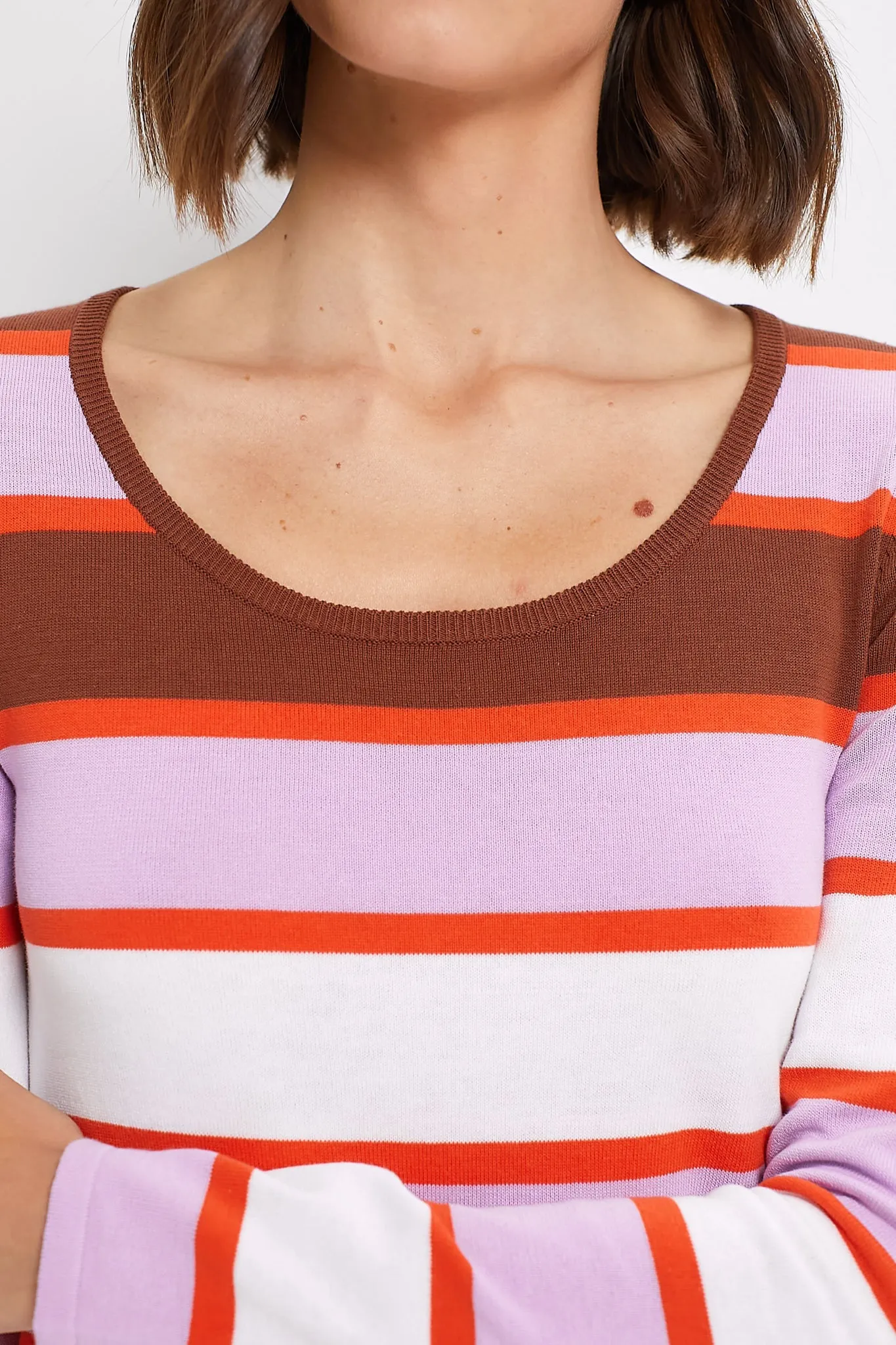 Sepia Amelia Striped Long Sleeve Top