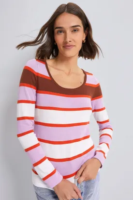 Sepia Amelia Striped Long Sleeve Top