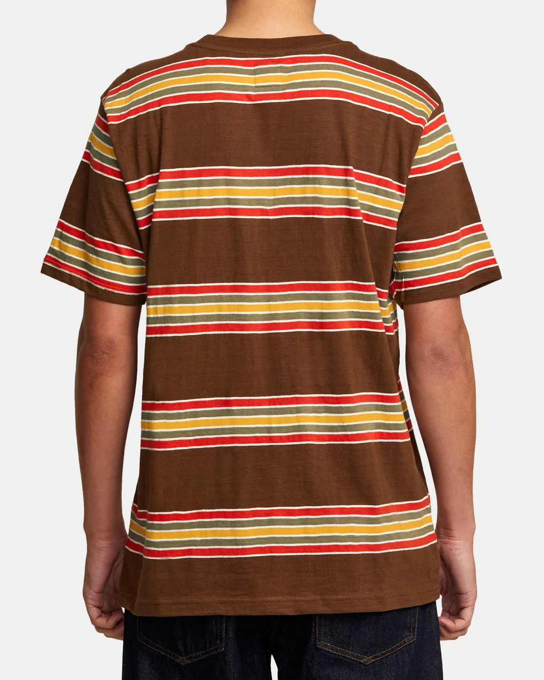 Somedays Stripe Tee - Bombay Brown