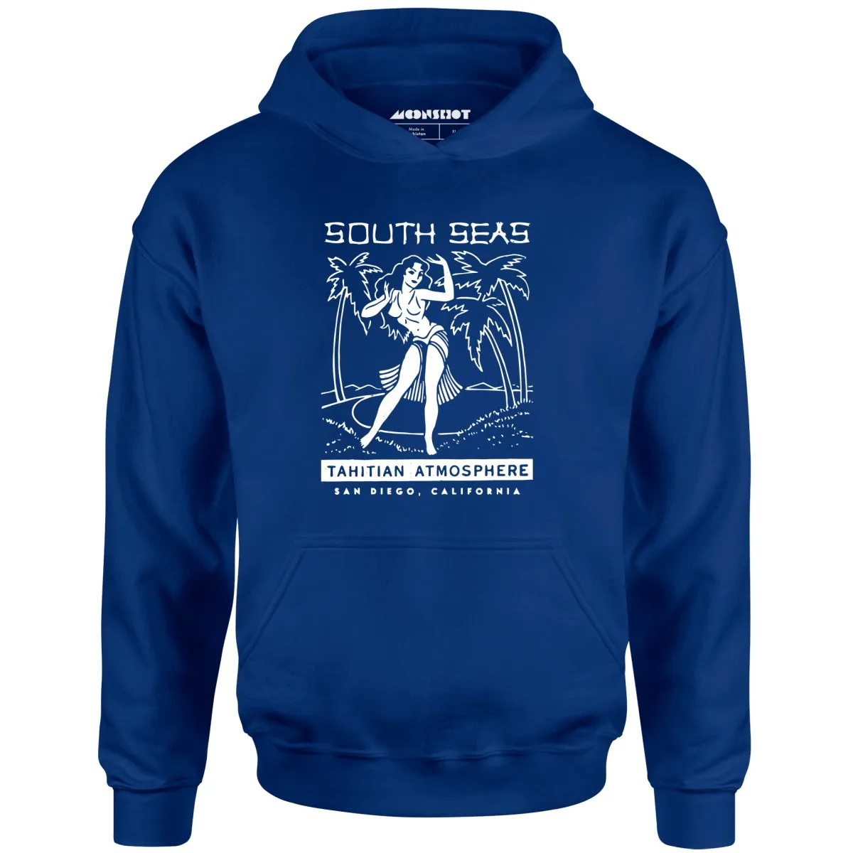 South Seas - San Diego, CA - Vintage Tiki Bar - Unisex Hoodie