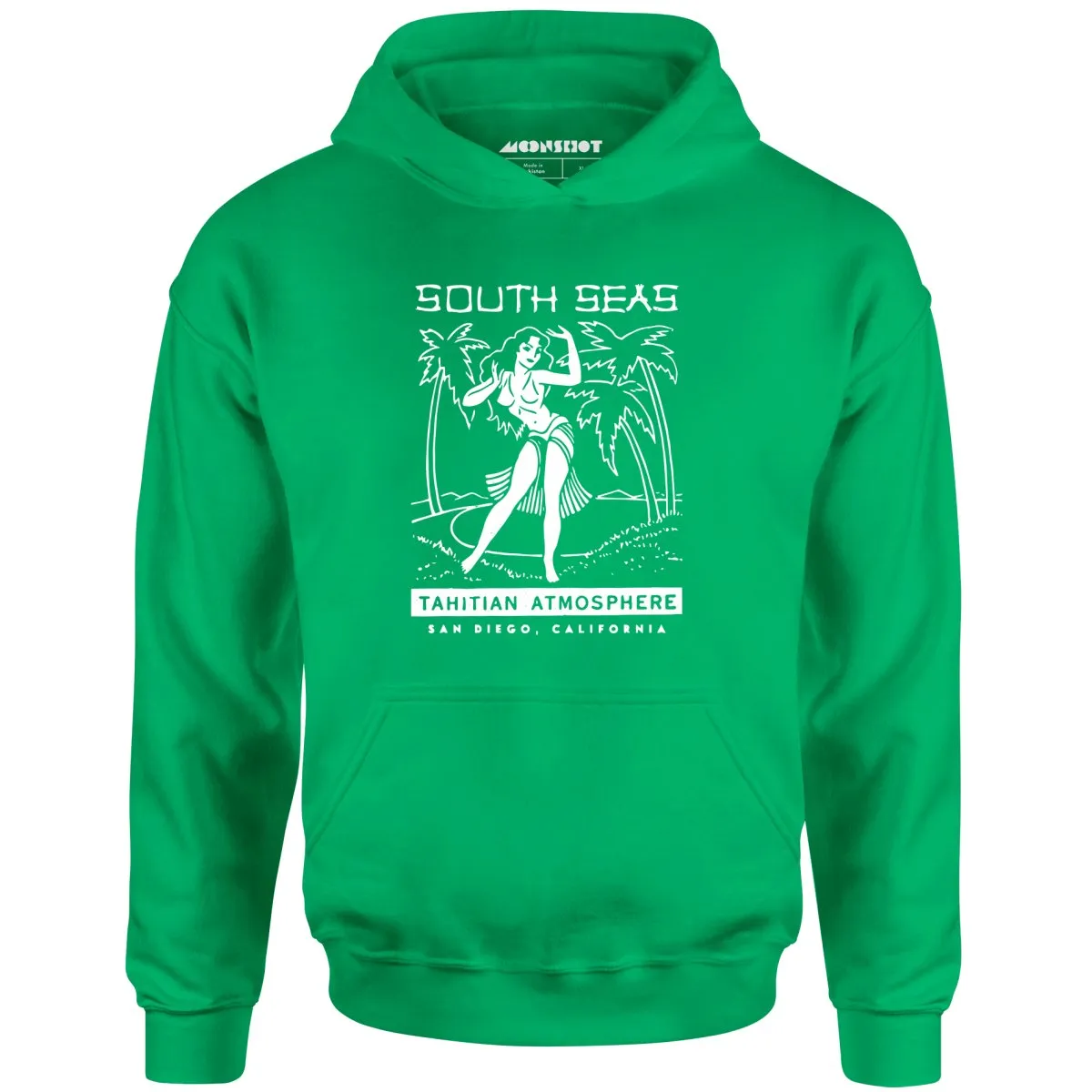 South Seas - San Diego, CA - Vintage Tiki Bar - Unisex Hoodie