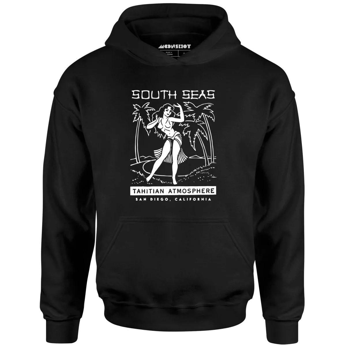 South Seas - San Diego, CA - Vintage Tiki Bar - Unisex Hoodie