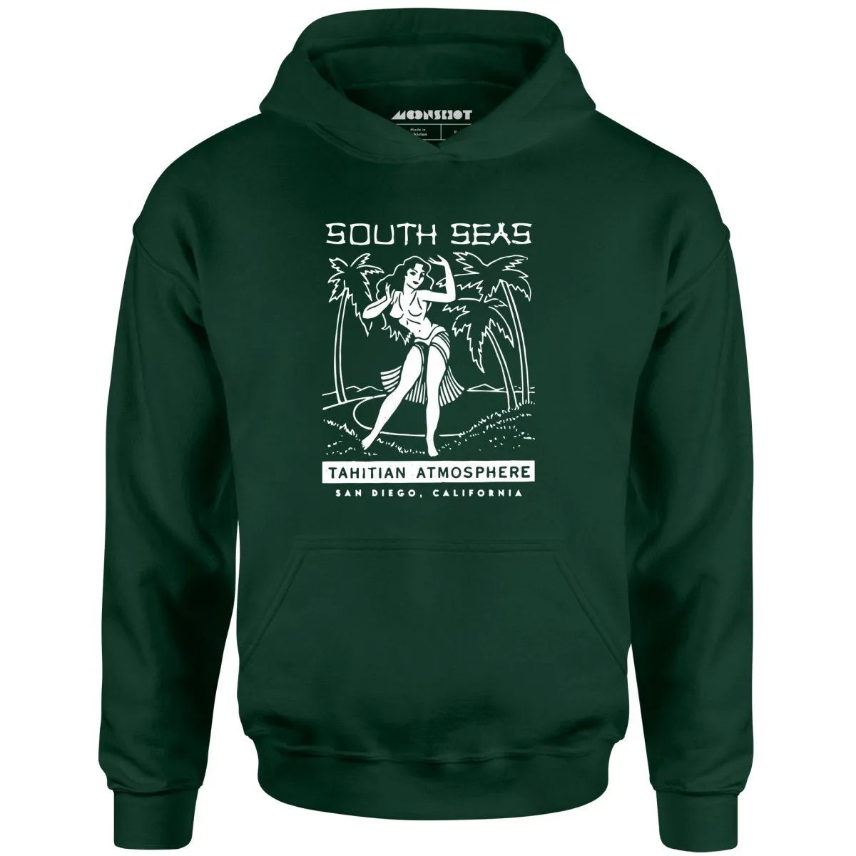 South Seas - San Diego, CA - Vintage Tiki Bar - Unisex Hoodie