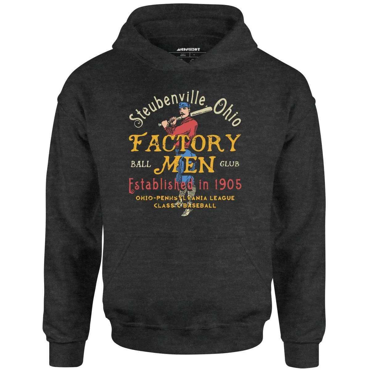 Steubenville Factory Men - Ohio - Vintage Defunct Baseball Teams - Unisex Hoodie