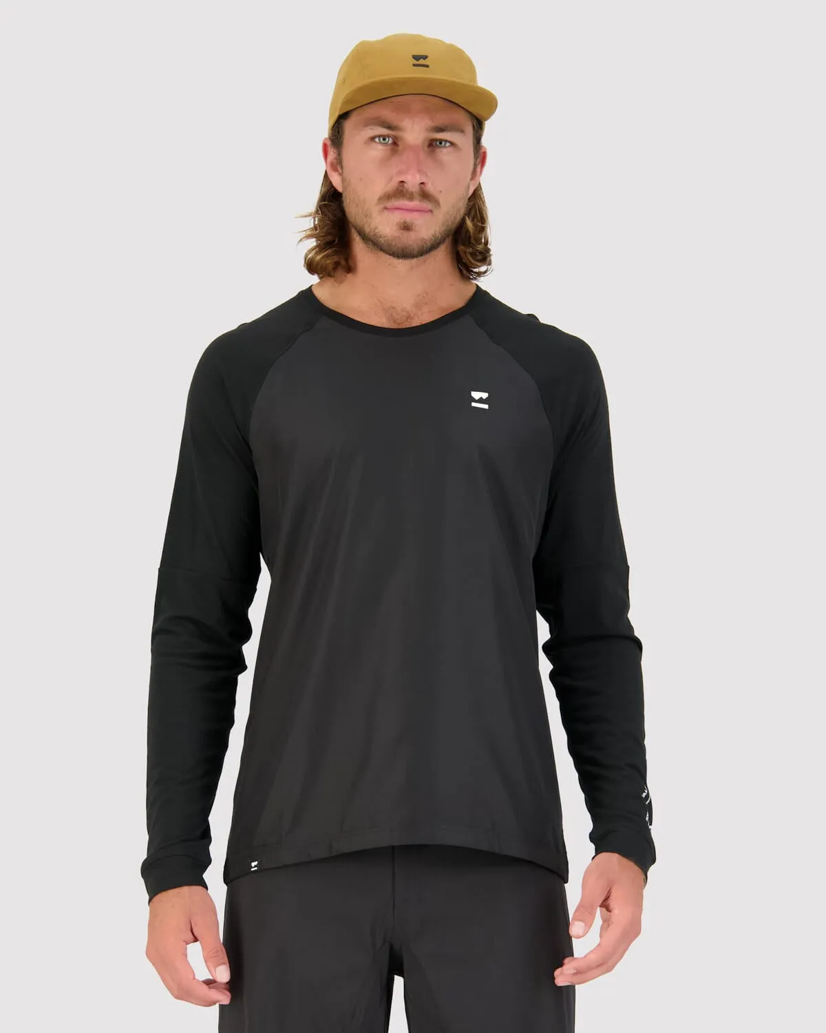 Tarn Merino Bike Wind Jersey - Black