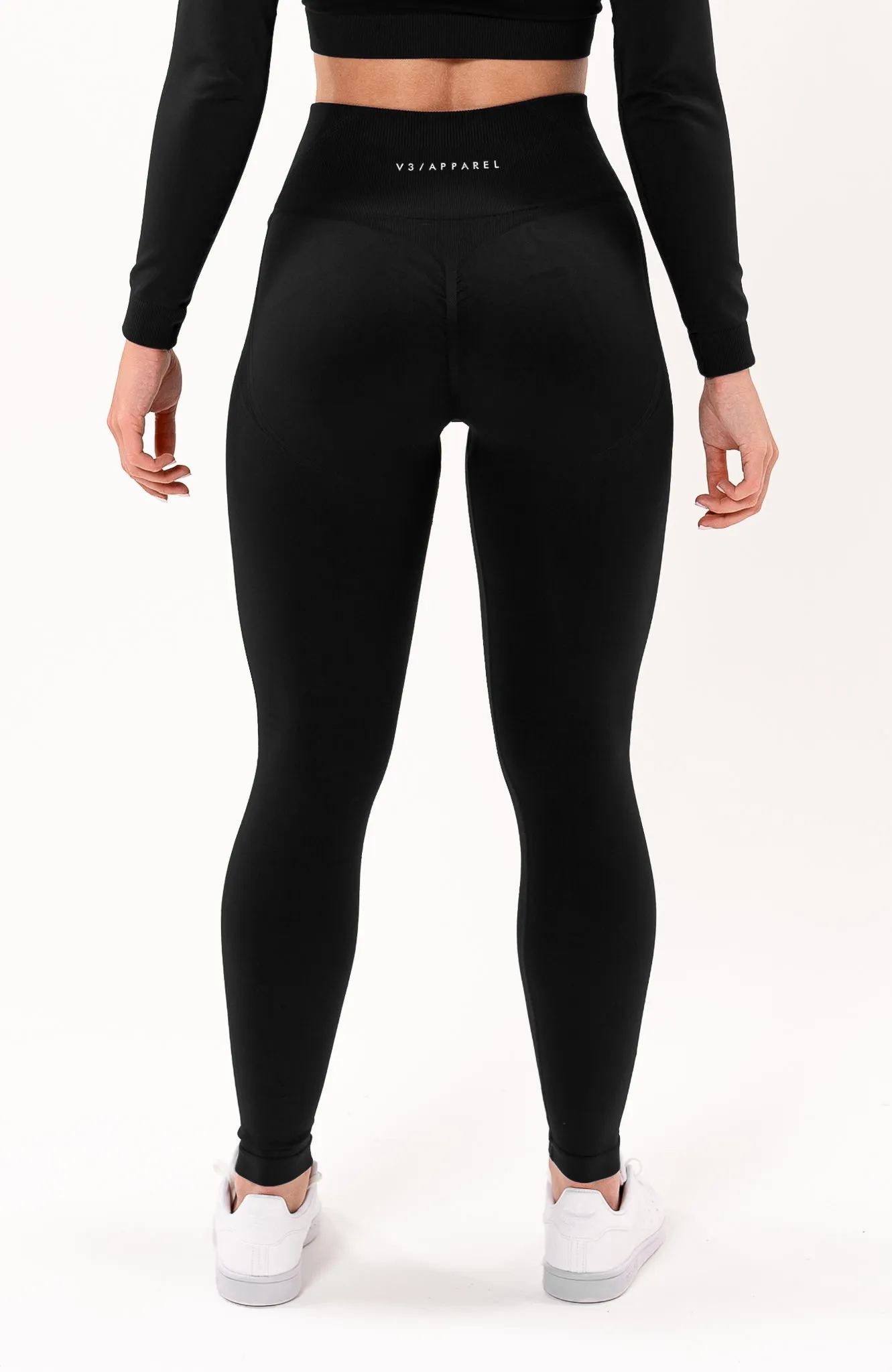 Tempo Seamless Scrunch Leggings - Black