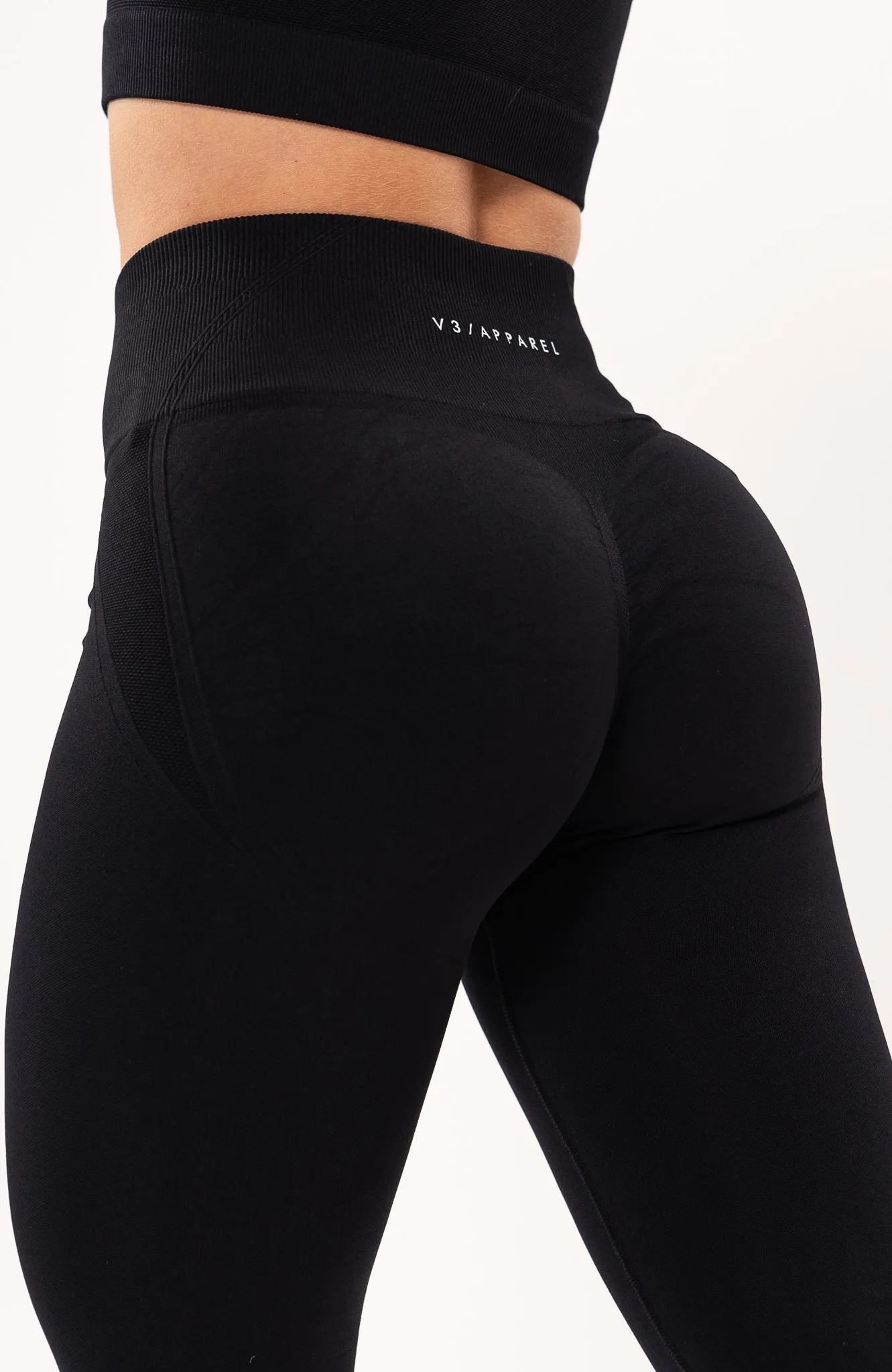 Tempo Seamless Scrunch Leggings - Black