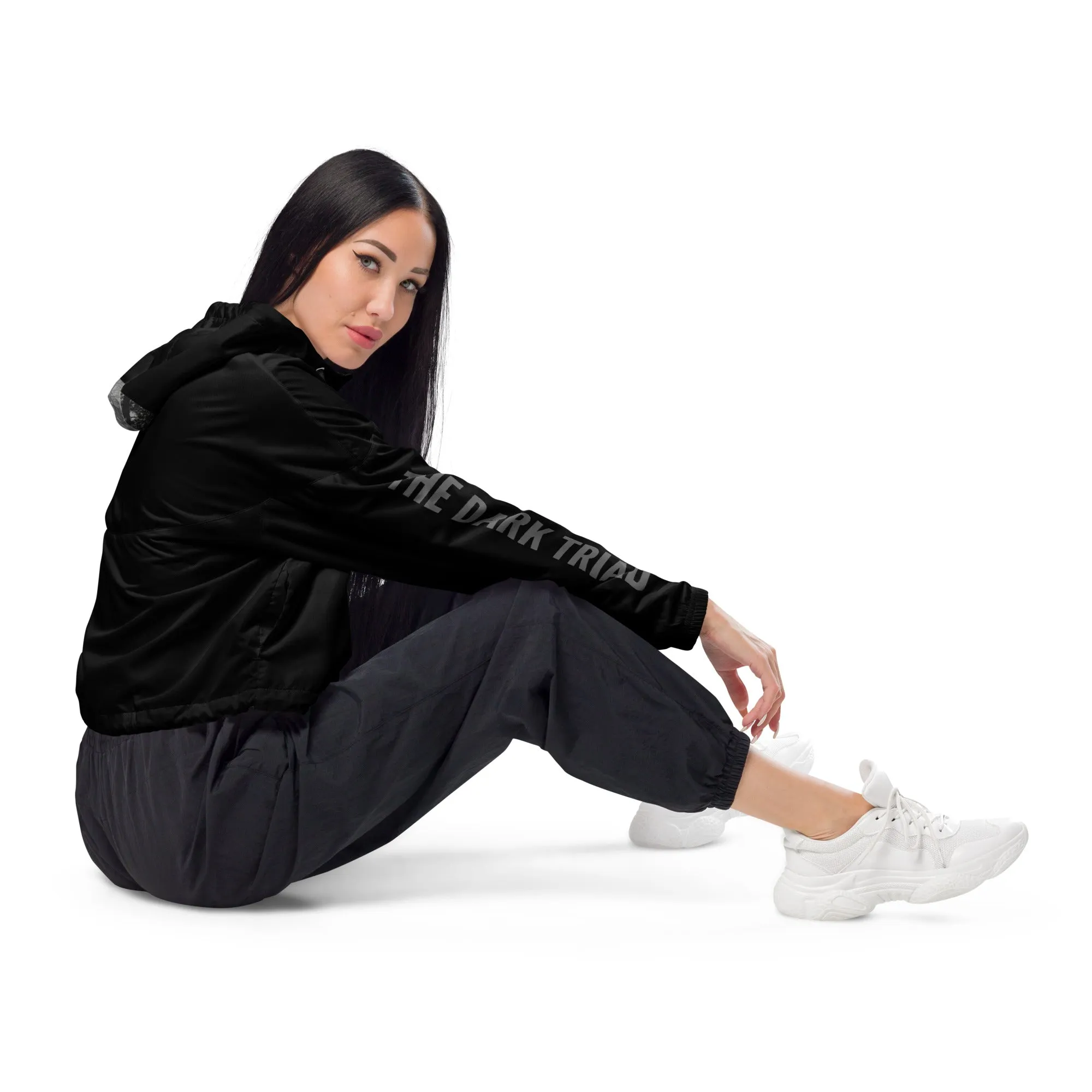 THE DARK TRIAD: DARK EMPATH Women’s Cropped Windbreaker