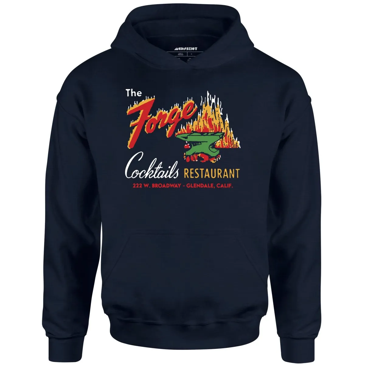 The Forge - Glendale, CA - Vintage Restaurant - Unisex Hoodie