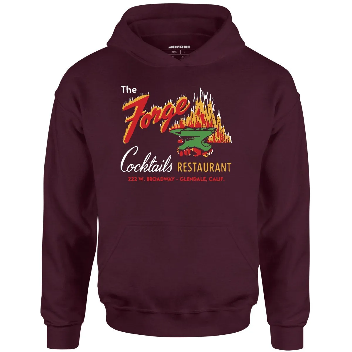 The Forge - Glendale, CA - Vintage Restaurant - Unisex Hoodie