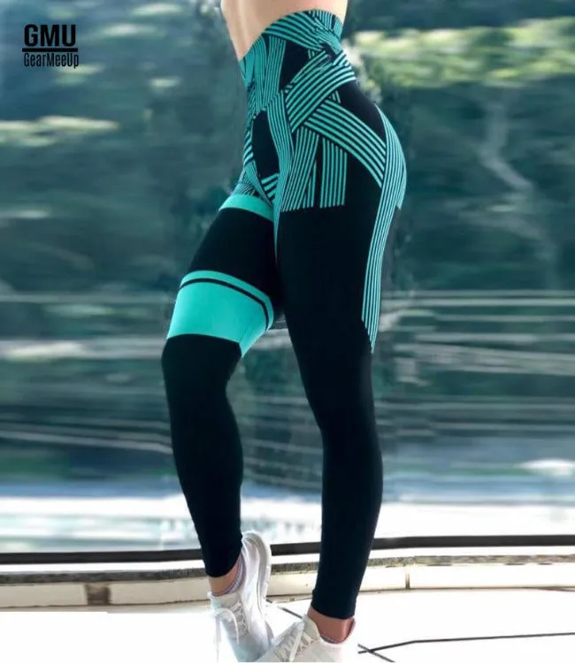 Two Tone High-Waisted Sports Leggings