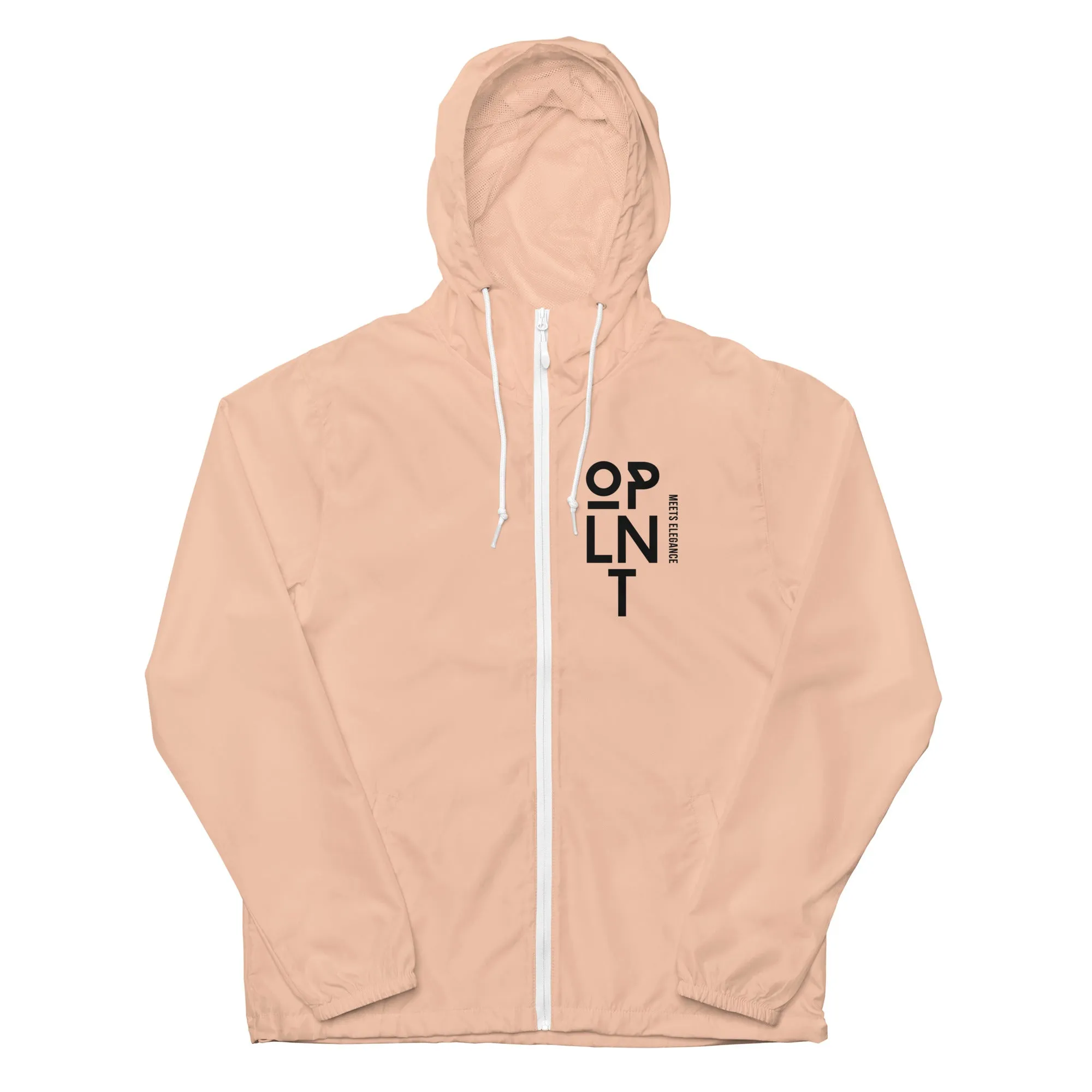 Unisex lightweight zip up windbreaker