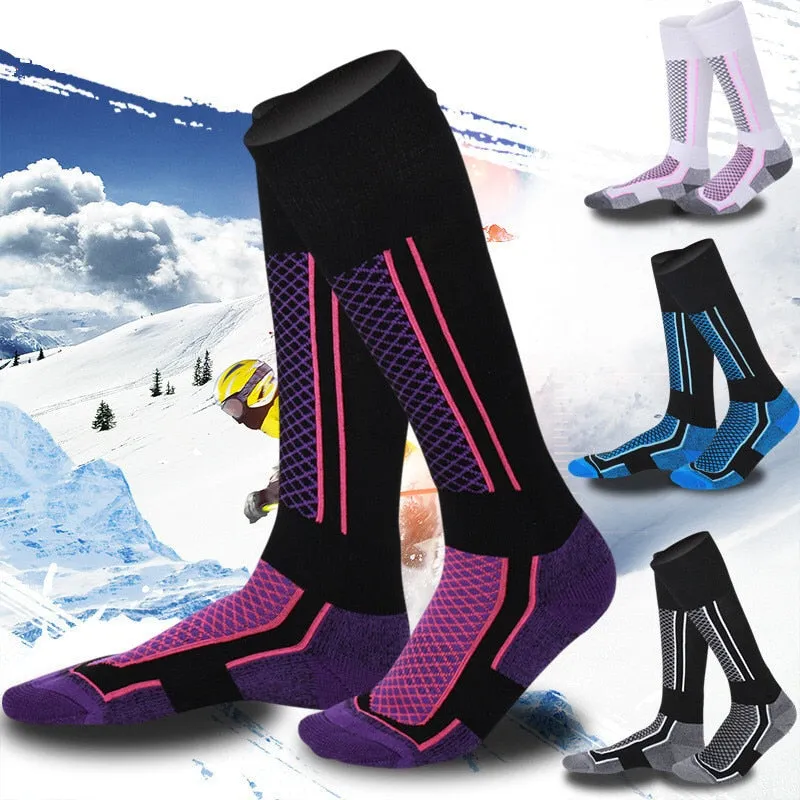 Winter  Men Women Thermal Ski Socks Thicker  Cotton Sports Snowboard Cycling Skiing Soccer Socks High Elastic Thermosocks