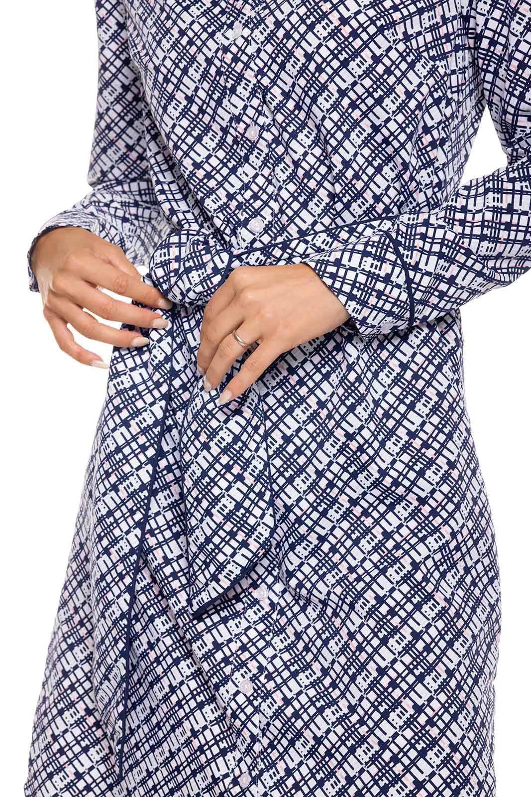 Women's Kitts Shirt Dress | Navy Gulf Stream Stripe