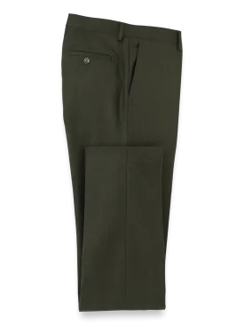 Wool Flannel Pants - Dark Green