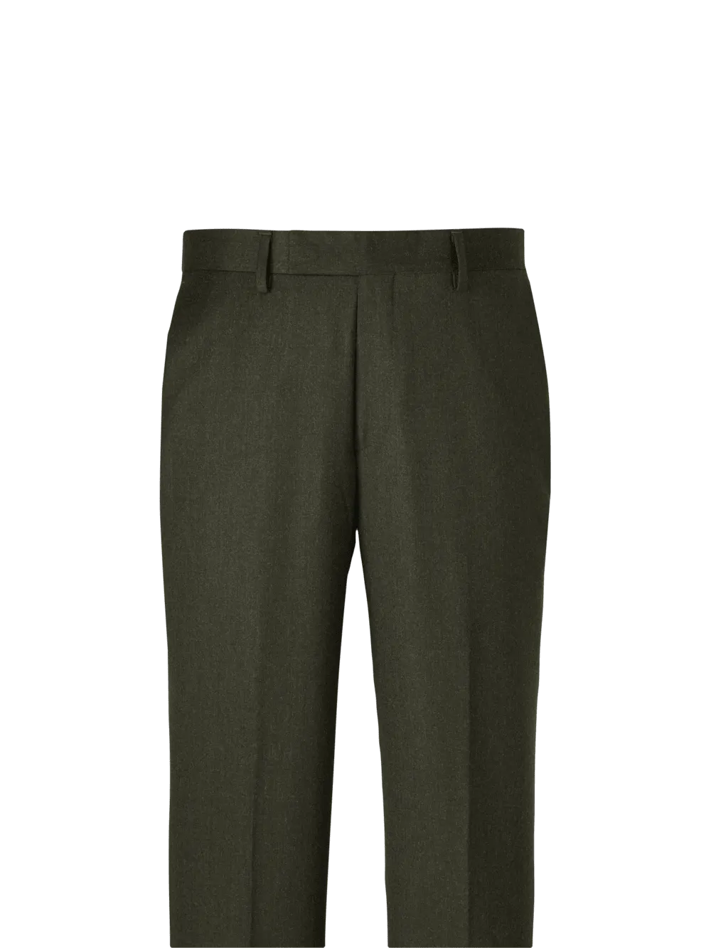 Wool Flannel Pants - Dark Green