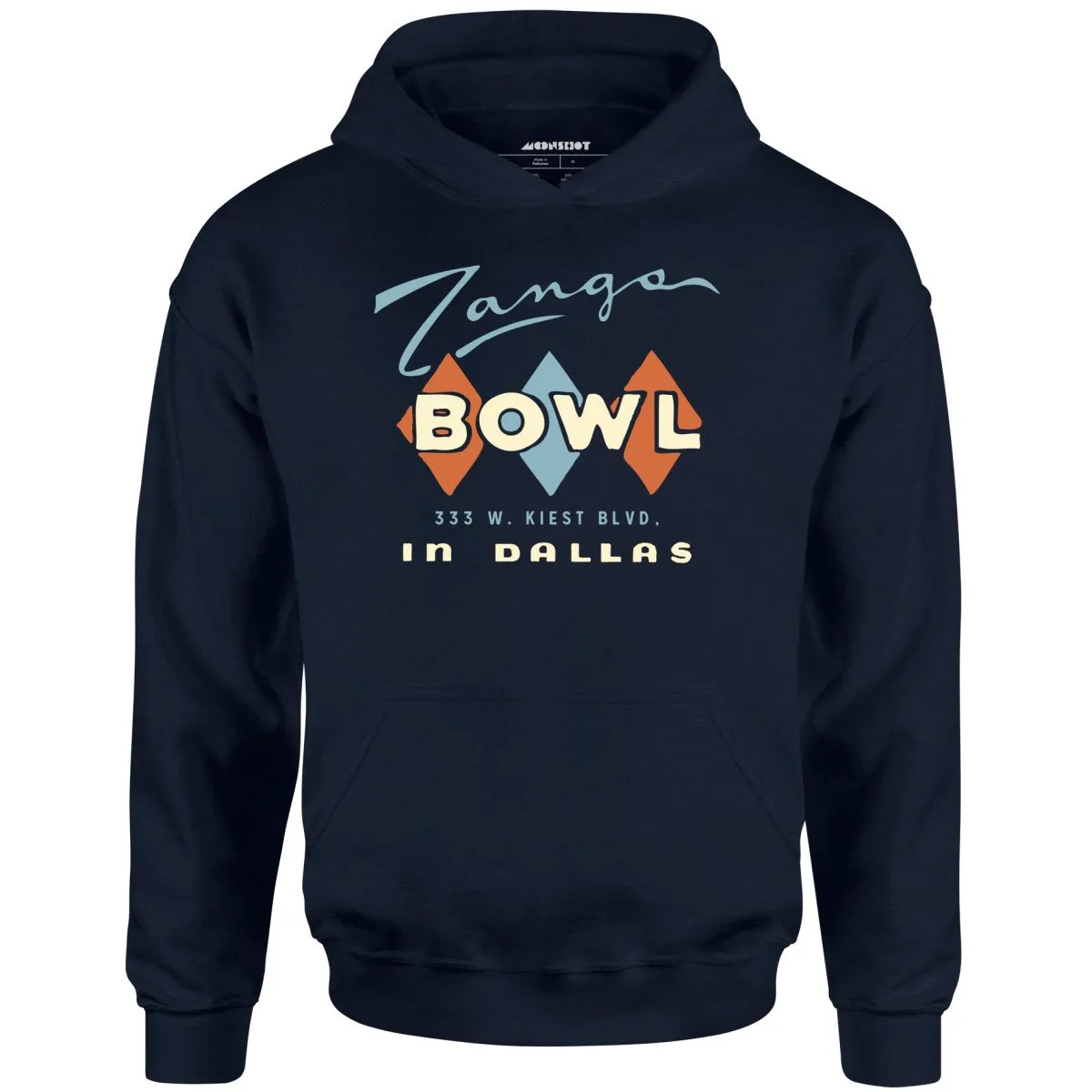 Zangs Bowl - Dallas, TX - Vintage Bowling Alley - Unisex Hoodie