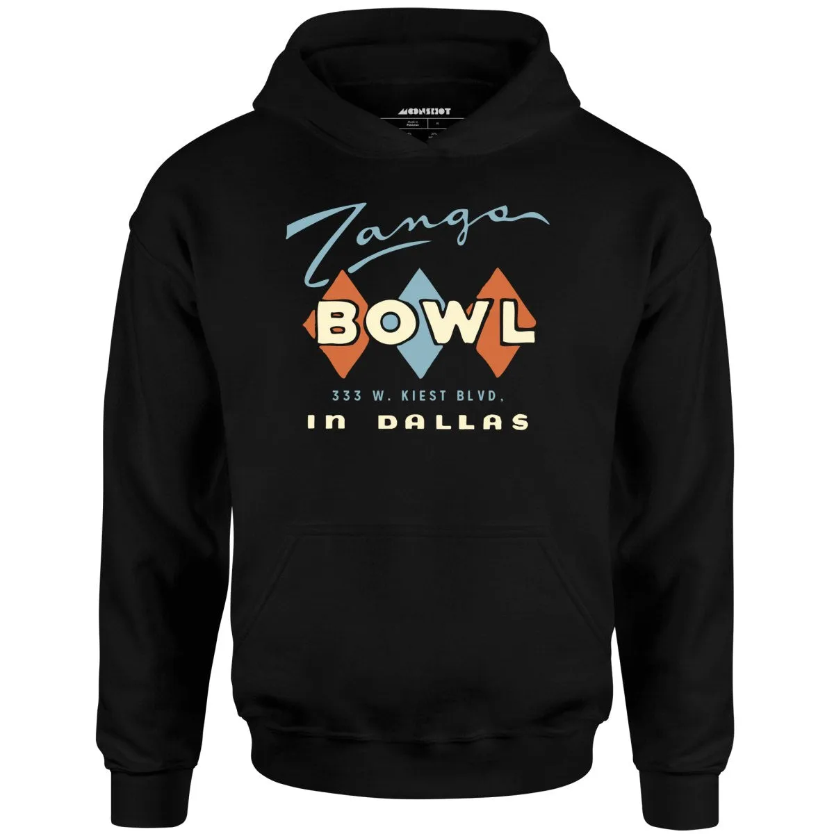 Zangs Bowl - Dallas, TX - Vintage Bowling Alley - Unisex Hoodie